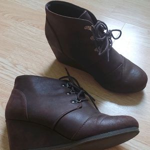 Wedge Heel Booties
